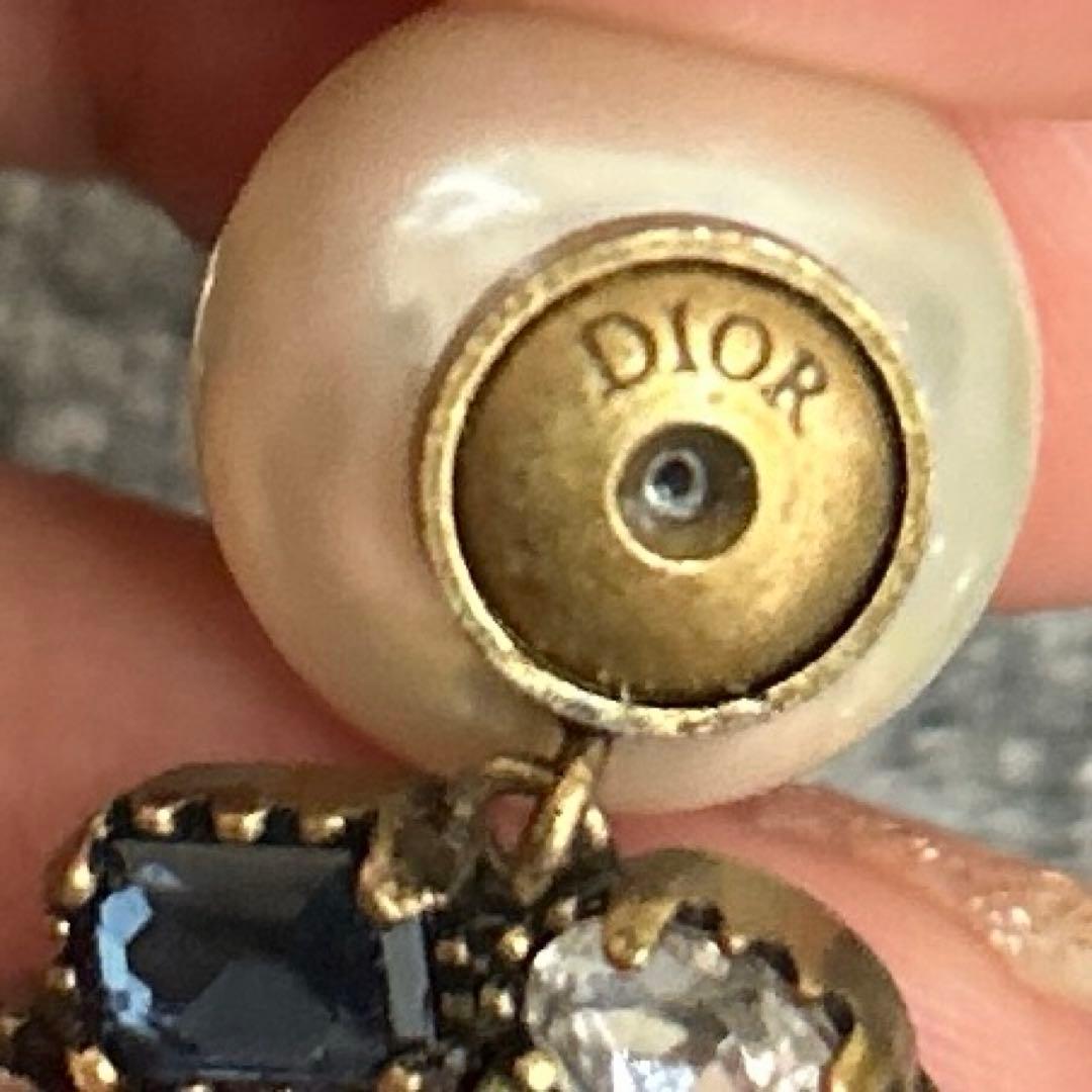 Jadior クリスチャンディオール ヴィンテージ レインボー パールピアス