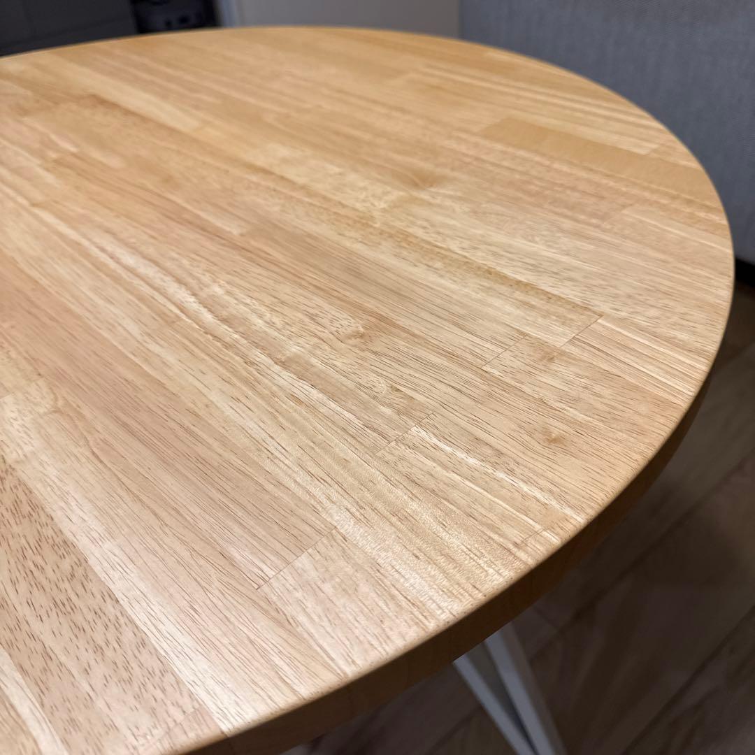 THE CAFE TABLE / 天然木シリーズ φ80 ナチュラル　カナデモノ