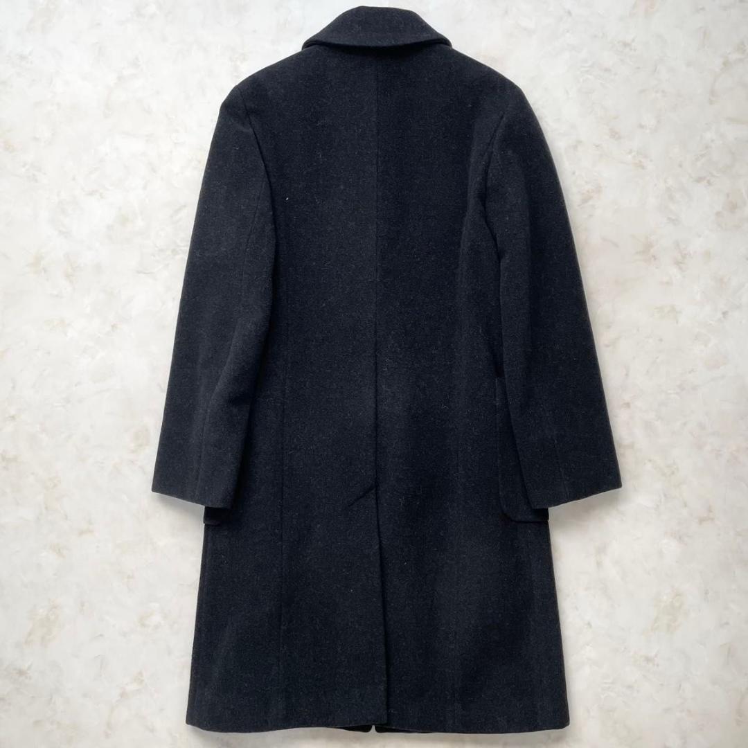 Max Mara ステンカラーコート ウールコート チャコールグレー 40 L