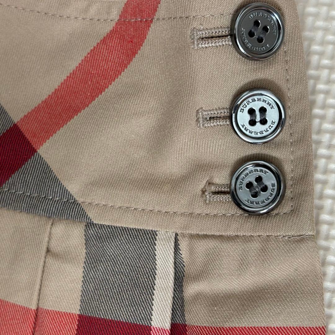 バーバリーチルドレン　メガチェック　ノバチェック　プリーツスカート　120