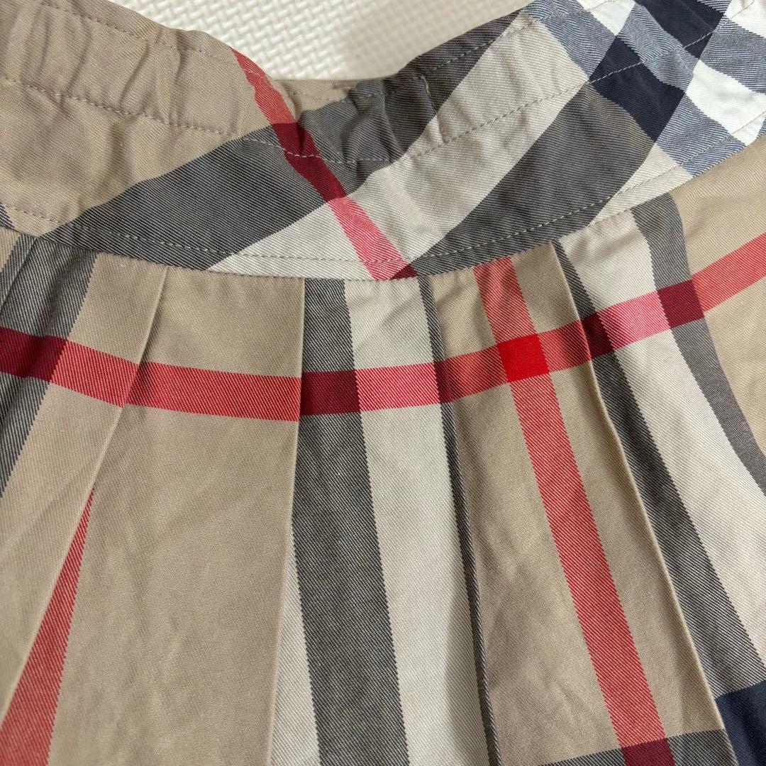 バーバリーチルドレン　メガチェック　ノバチェック　プリーツスカート　120