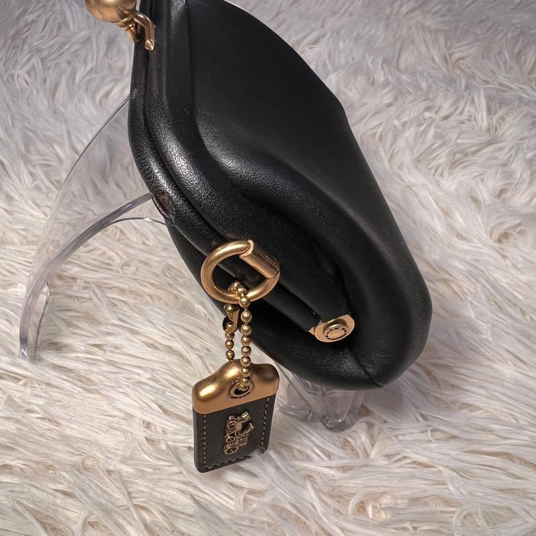 新品・未使用　※難あり　COACH キスロック ケース　がま口財布　レザー
