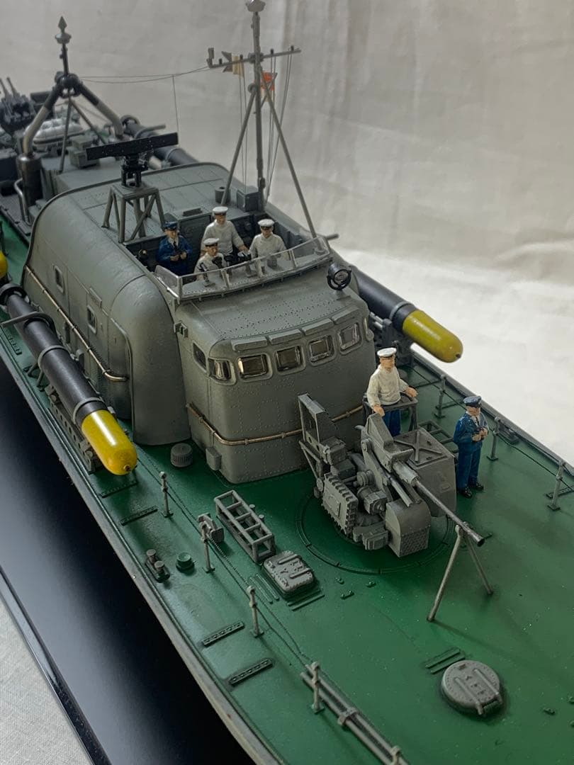 タミヤ1/72イギリス海軍魚雷艇ボスパー　完成品