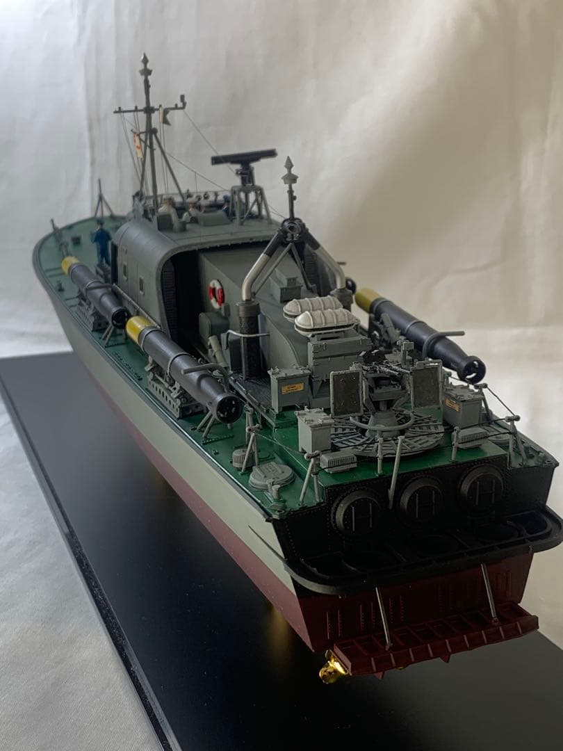 タミヤ1/72イギリス海軍魚雷艇ボスパー　完成品