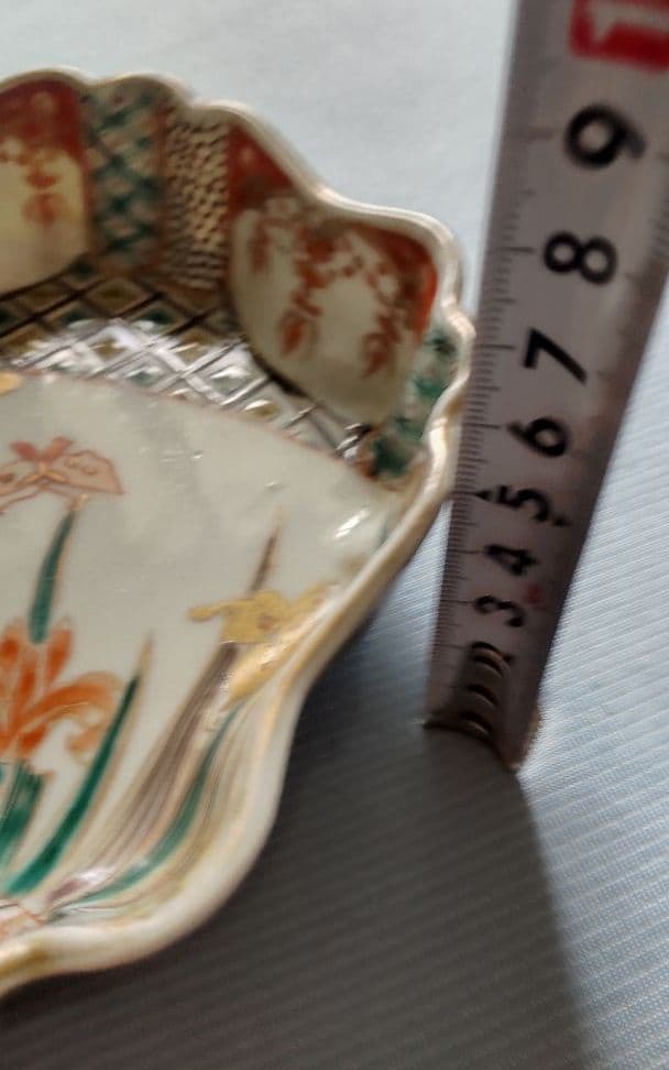 江戸幕末＊明治＊骨董＊時代物！金彩色絵皿＊飾り皿として