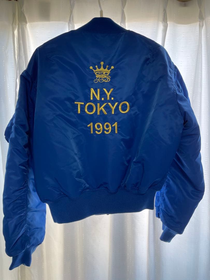 三代目JSB 10th Anniversary受注生産品 MA-1「ブルー」 - メルカリ