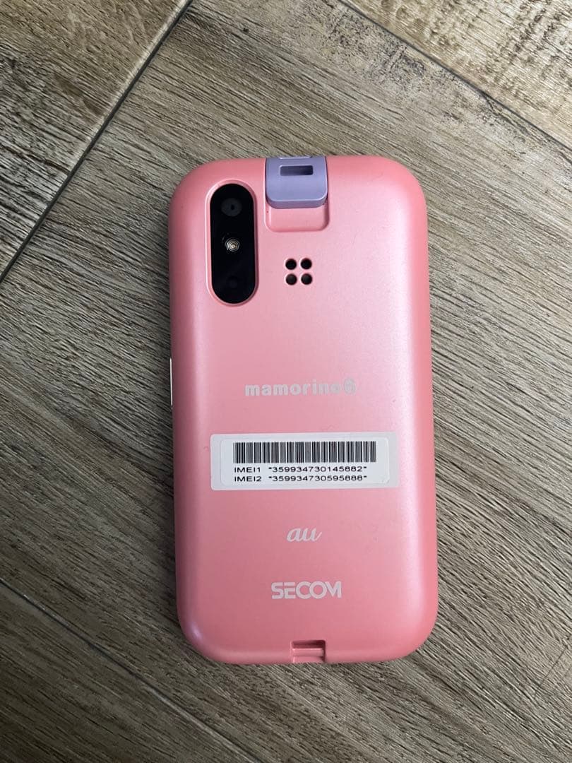 mamorino6 ホワイト ピンク 本体 au キッズ携帯 マモリーノ6 - メルカリ