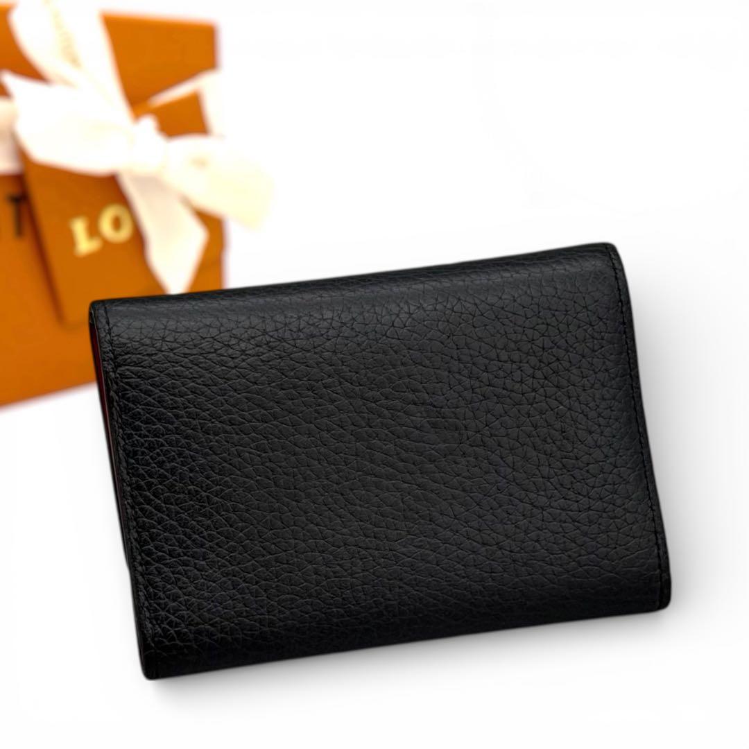 ルイヴィトン ポルトフォイユ カプシーヌ コンパクト ノワール 黒