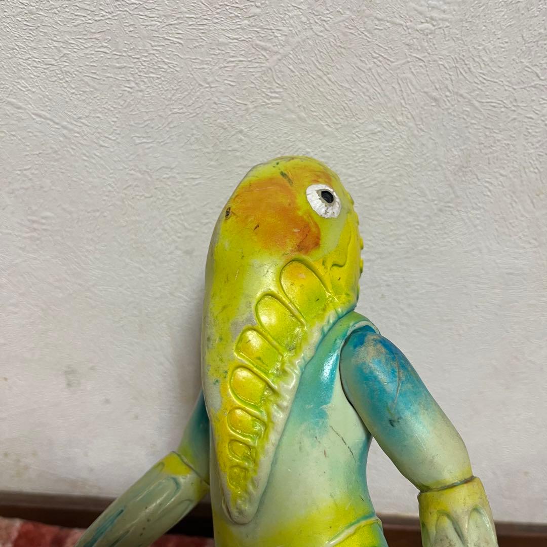 メトロン星人　マルサン　円谷プロ　ソフビ　当時物