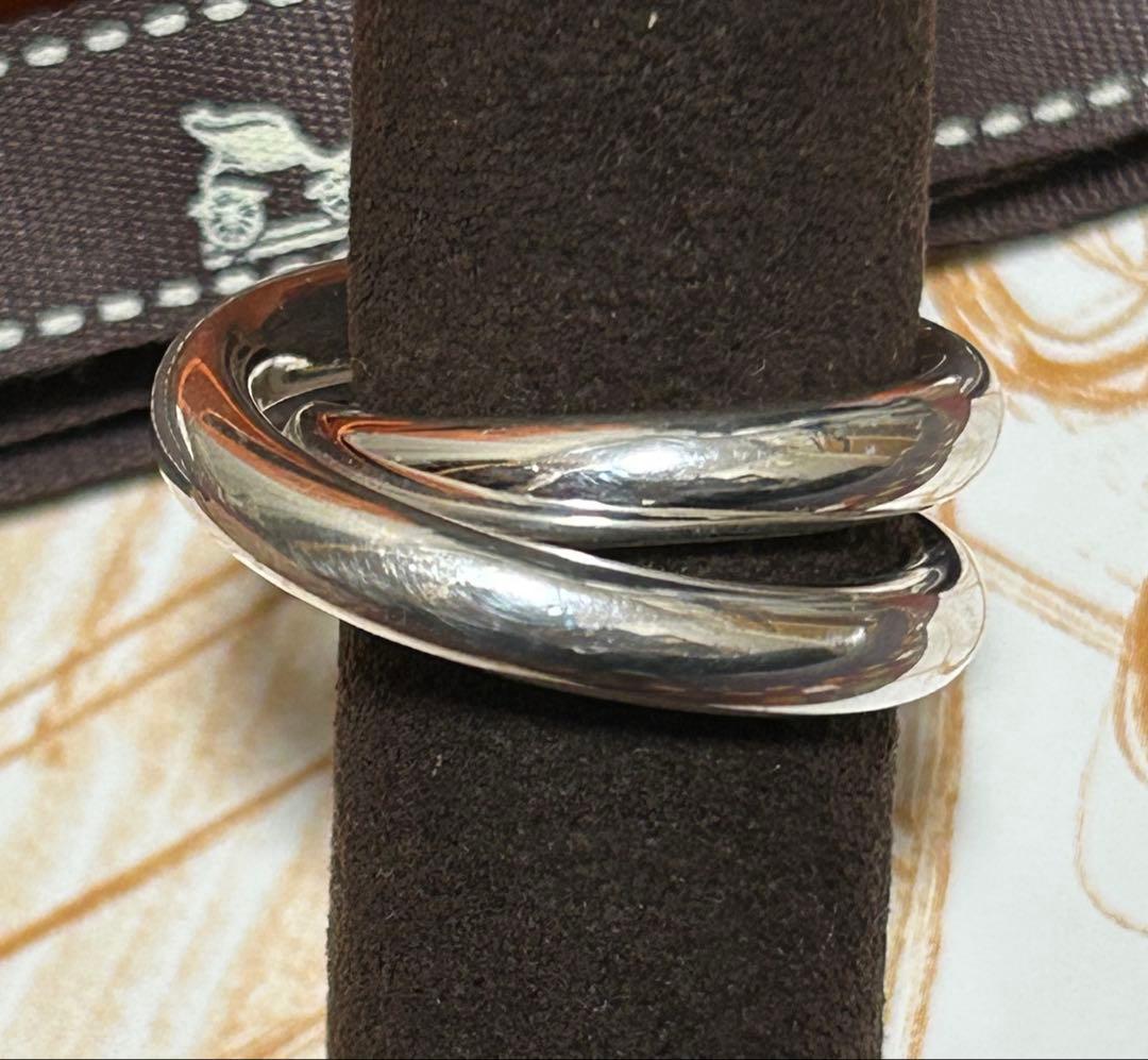 HERMES ヴェルティージュリング サイズ54号 シルバー