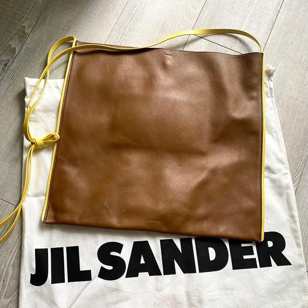 JIL SANDER ジルサンダーのリボンボーダートートバッグ JIL SANDER ジルサンダーのリボンボーダートートバッグ