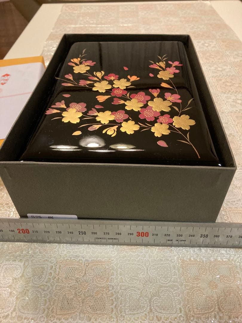 会津塗　宝石箱　桜　オルゴール