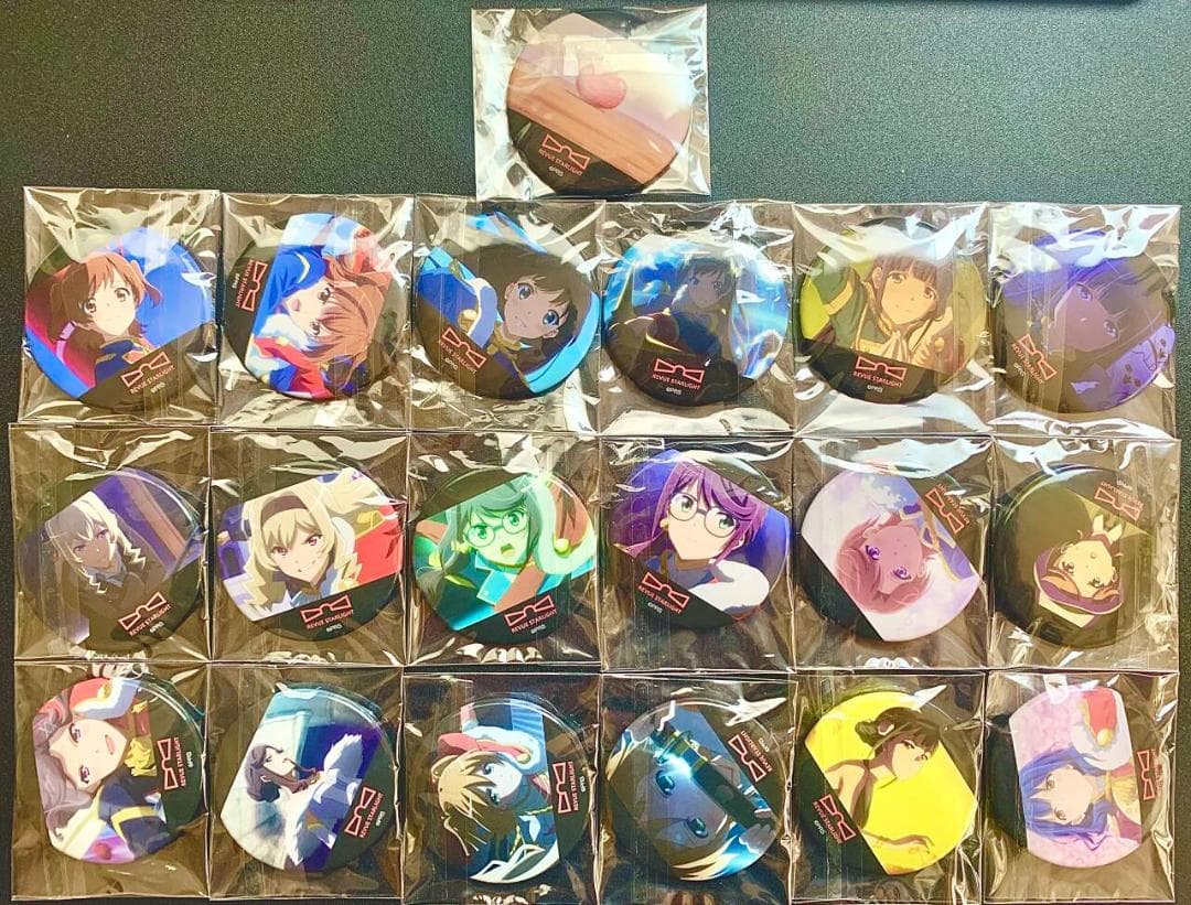 キリン賞缶バッジ 全19種セット 少女歌劇レヴュースタァライト 秋葉原