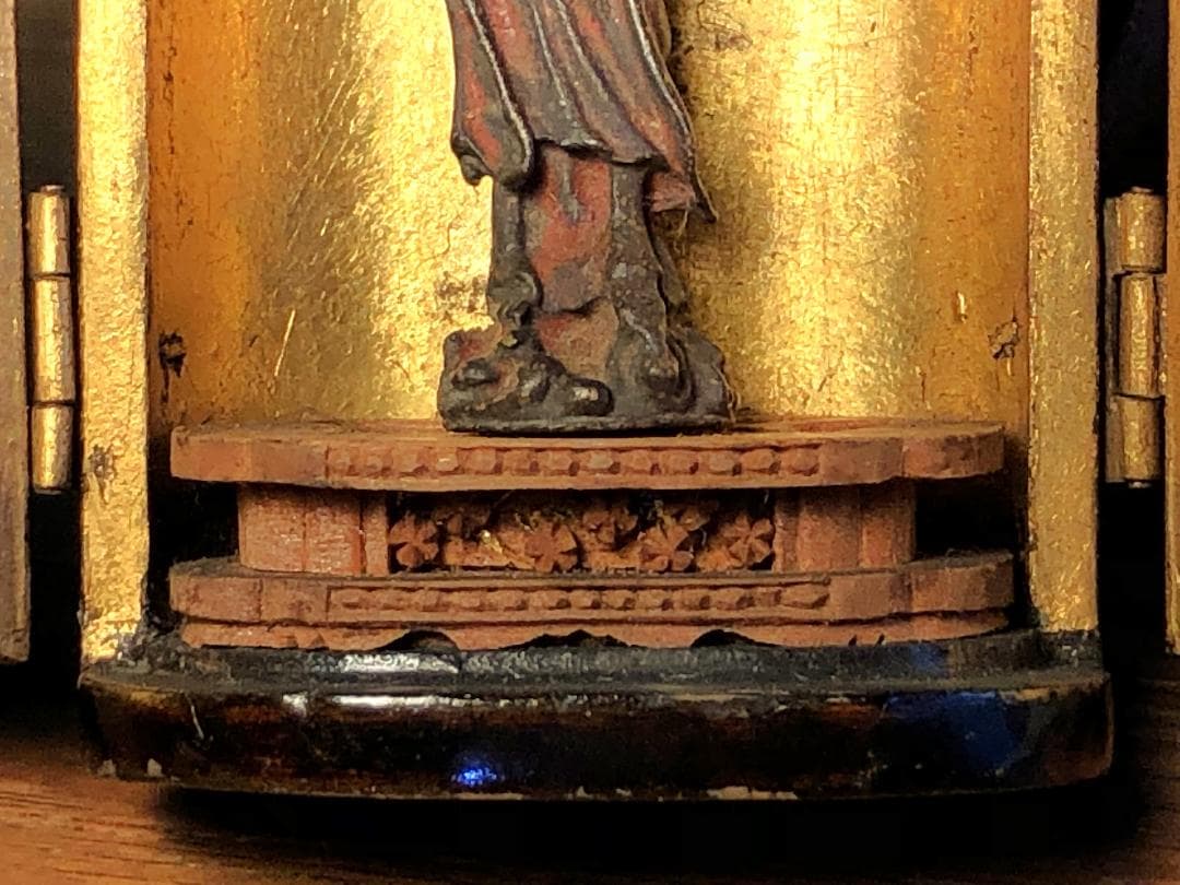 厨子入り観音 】 携行仏 江戸～戦前