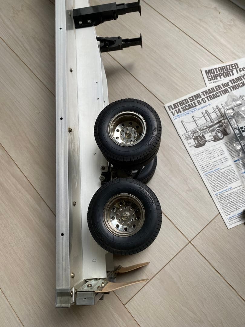 タミヤ 1/14 トレーラー フラットベッド・セミトレーラー パーツ多数