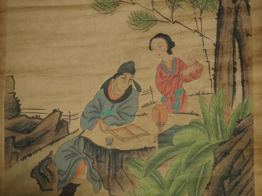 骨董市仕入れ品 中国北宋時代の掛軸 激安骨董品 肉筆保証 BD137A8-1