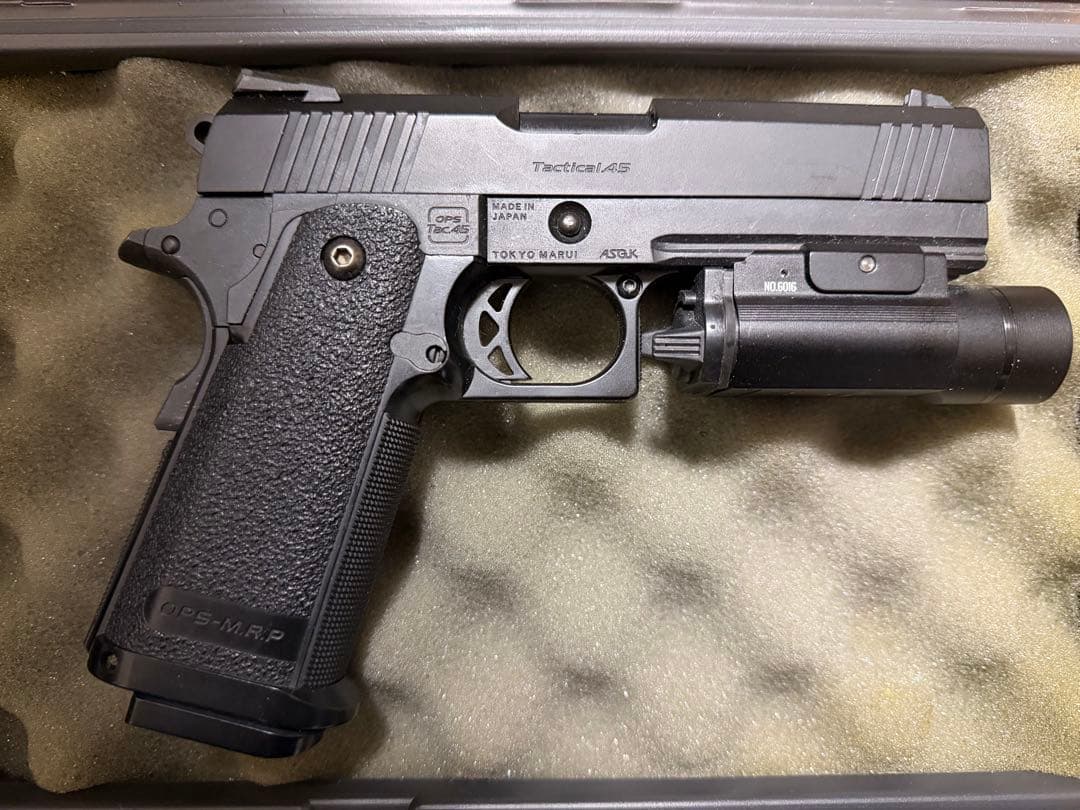 東京マルイハイキャパ OPS-Tactical45ガスガン ブラック ケース付き