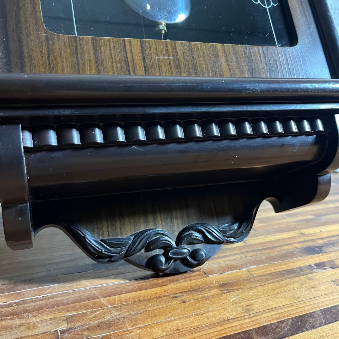 [動作確認済]AICHI TOKEI 掛け時計 振り子式 昭和レトロ 壁掛け時計