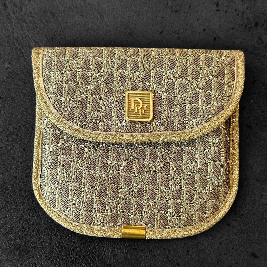 希少✨Christian Dior Trotter Gold Coin Case