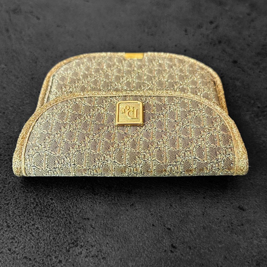 希少✨Christian Dior Trotter Gold Coin Case