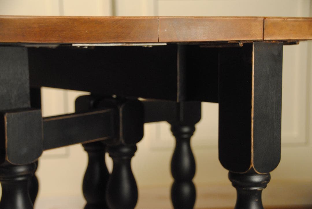 アンティークテーブル　ゲートレッグ　ドロップリーフ　オーク材　サイドテーブル