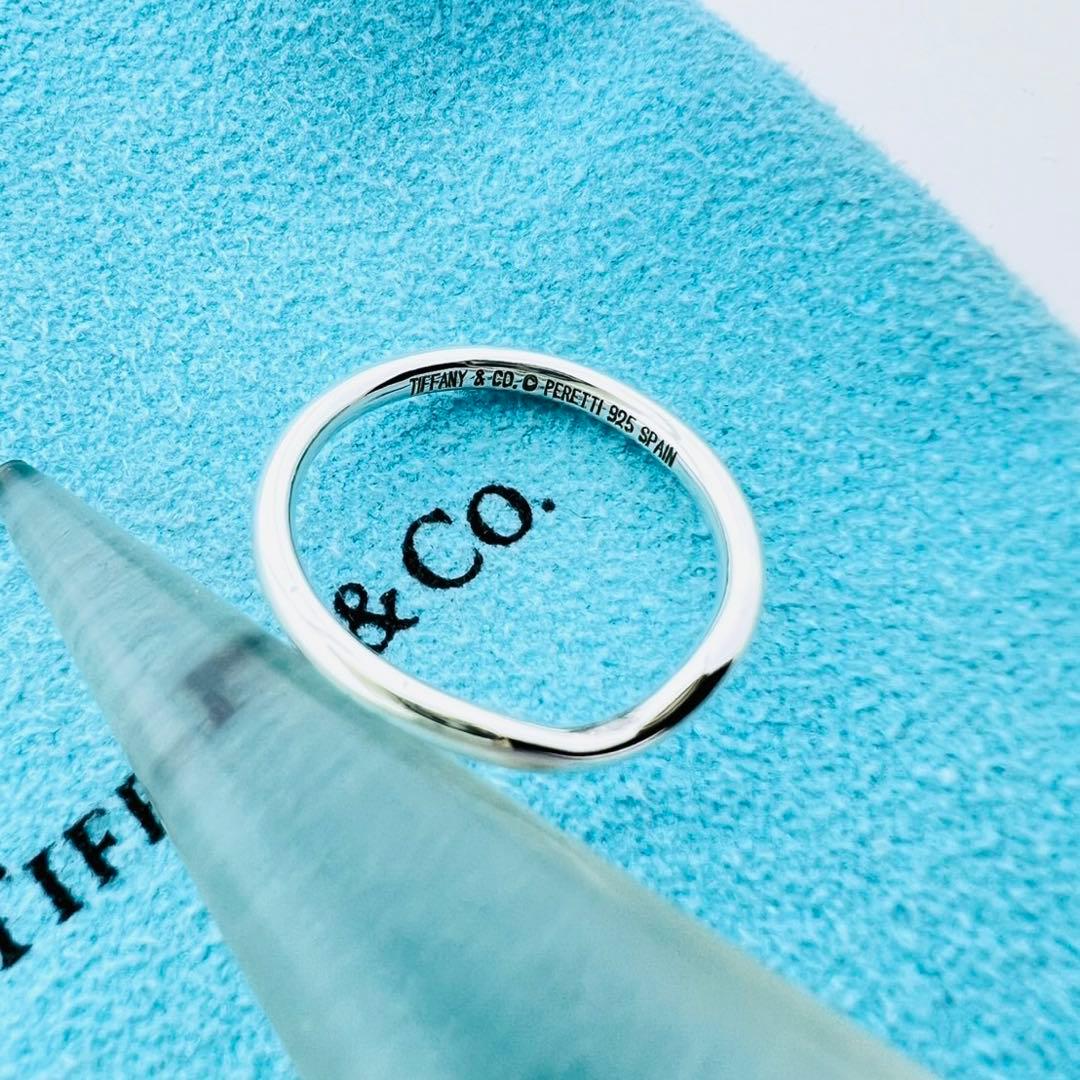 TIFFANY ティファニー カーブド バンド リング 11.5号 極美品
