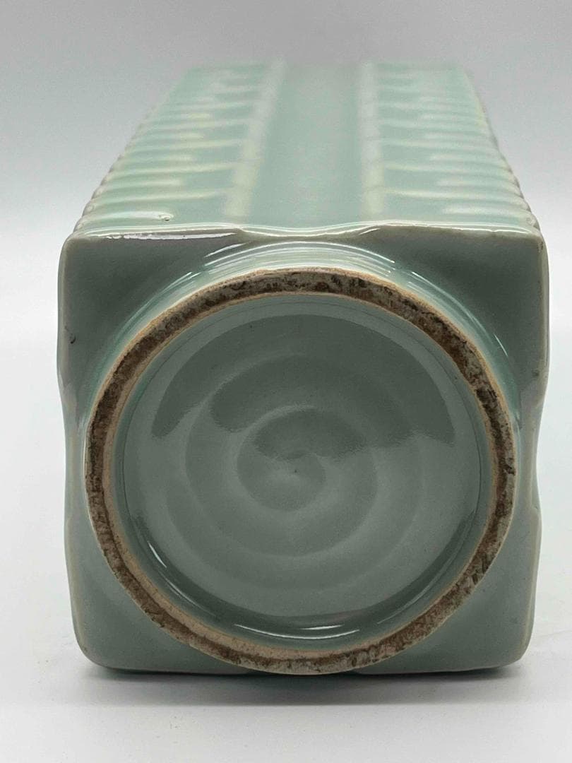 宋時代 青磁琮式瓶 汝官窯 龍泉窯 花入 茶道具 香道具(