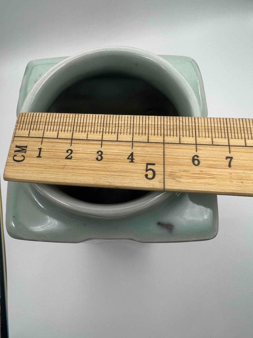 宋時代 青磁琮式瓶 汝官窯 龍泉窯 花入 茶道具 香道具(