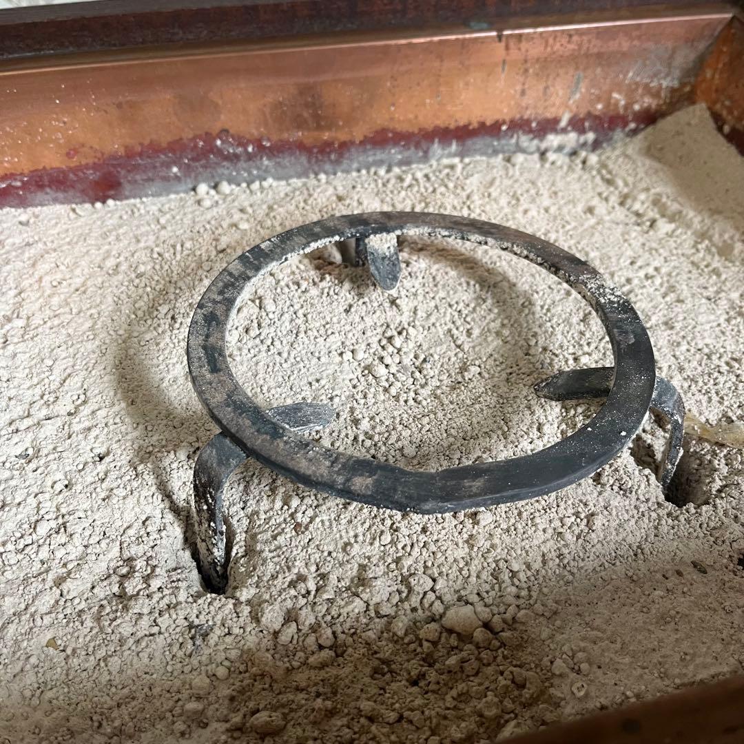 アンティーク】昭和レトロ 木製 関東火鉢 長火鉢 引き出し付 囲炉裏 古道具