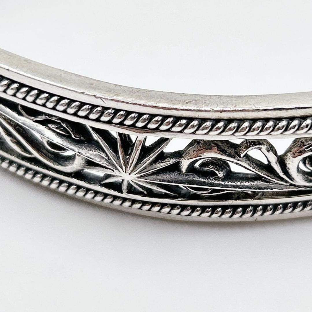 SAAD サード バングル 太陽神 フレア アラベスク シルバー925