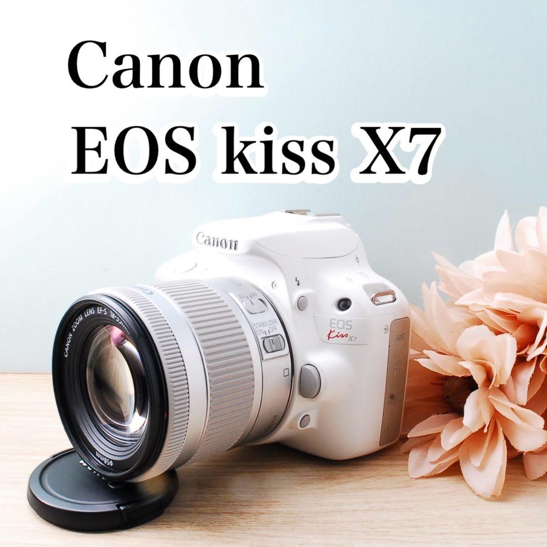 ショット数少なめ❣️Canon EOS Kiss X7⭐️スマホ転送 動画 カメラ
