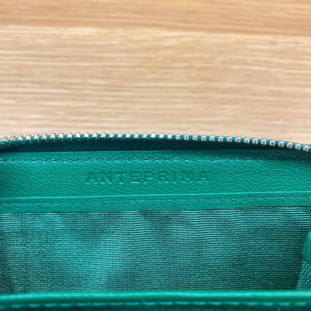 【美品】アンテプリマ ディアマンテ ケース グリーン　緑　 小銭入れ