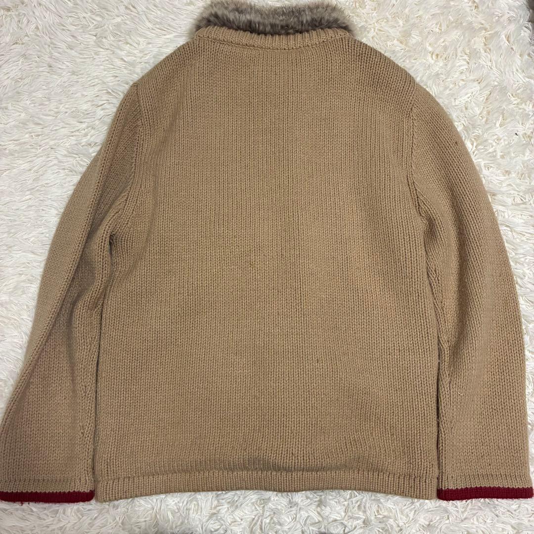 バーバリーブラックレーベル　ラビットファー　ノバチェック　ジャケット　3 L