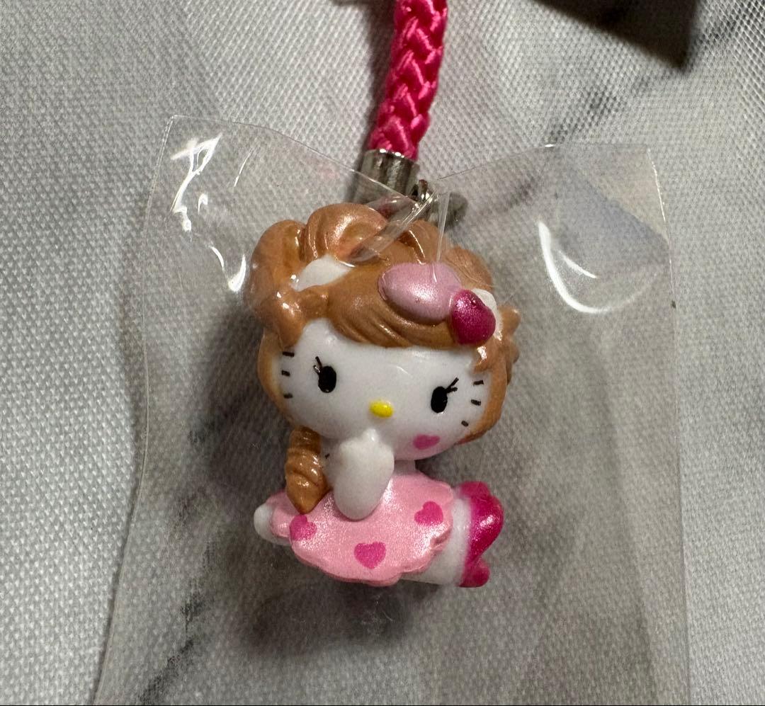 ハローキティ モモエリ コラボ根付け マスコット ストラップ 2種 レア 希少