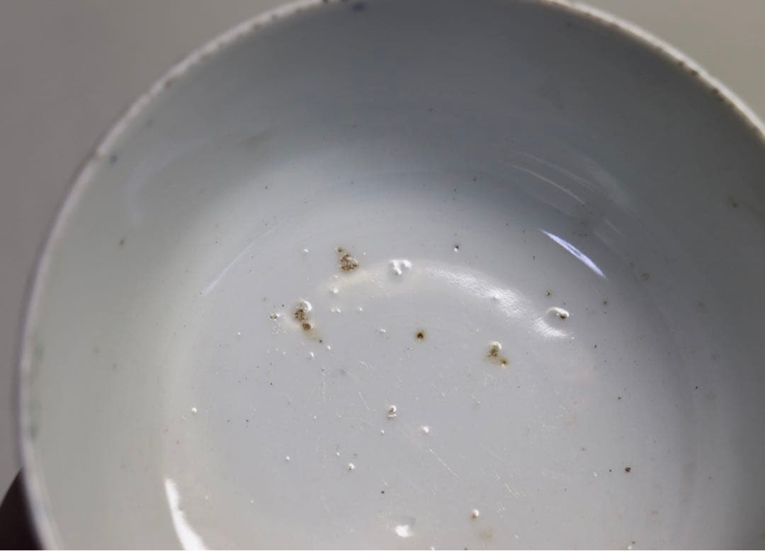 江戸　古伊万里　色絵蓋茶碗ペア　送料込み1107