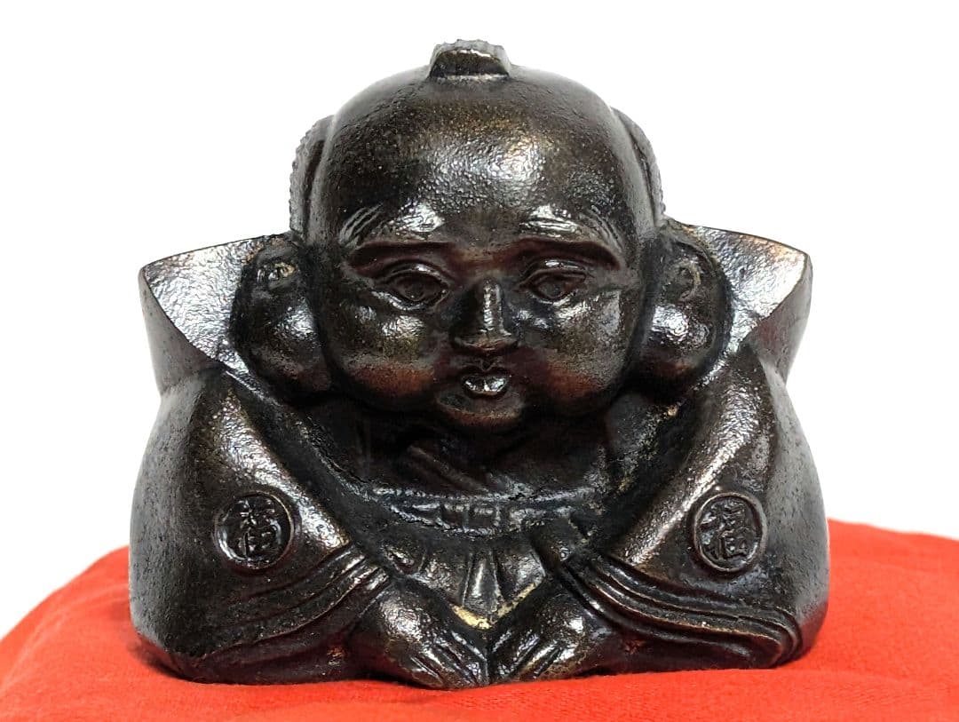 福助 文鎮 オブジェ 置物