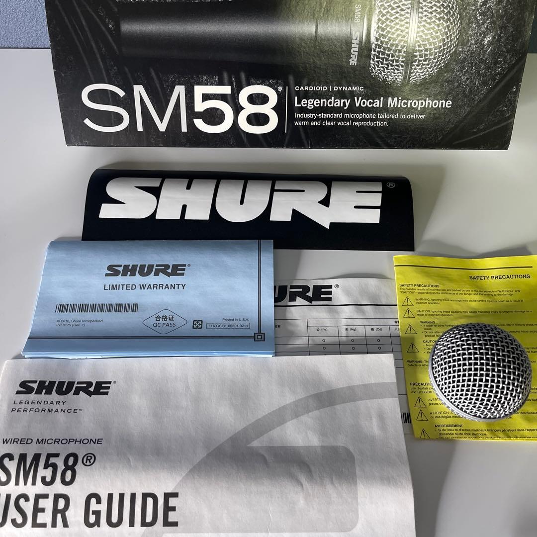 『SHURE 美品』SM58 ダイナミックマイク