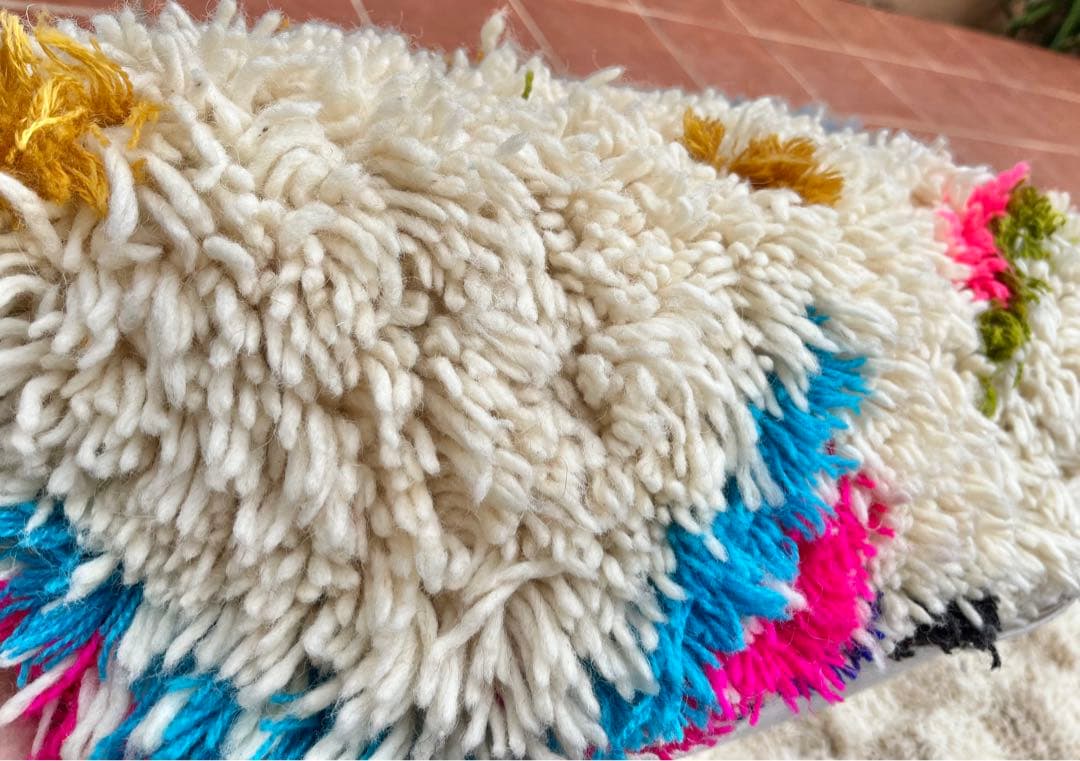 ちびちゃん　モロッコ　プフ　クッション　ラグ　132