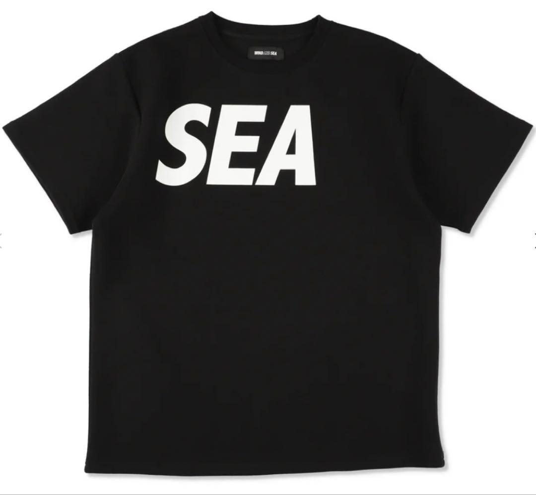 新品WINDANDSEAウィンダンシービッグロゴTシャツ黒木村拓哉キムタク