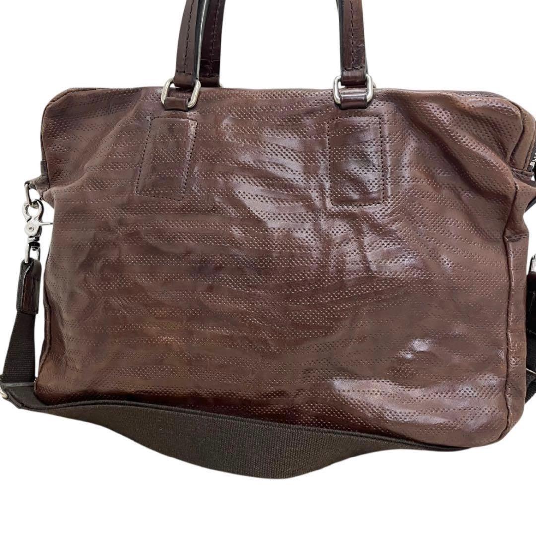 【希少】ダニエル&ボブ　レザー　ヴィンテージ加工　ビジネスバッグ