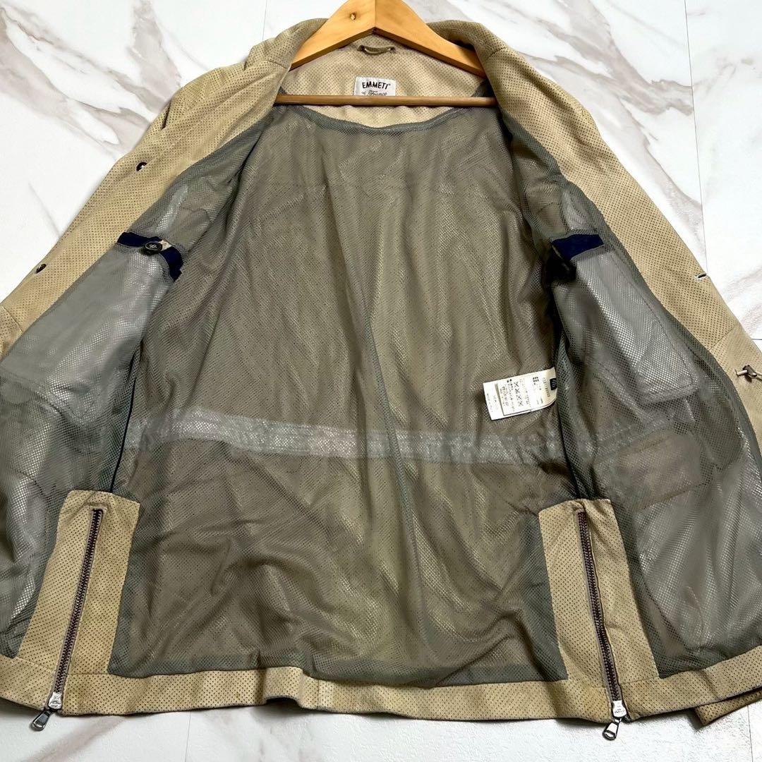 学様 EMMETT エンメティ シングルライダース ジャケット ベージュ