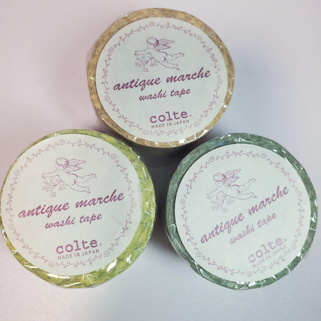 コルテ 廃盤マスキングテープ アンティークマルシェ エンジェル 6本セット