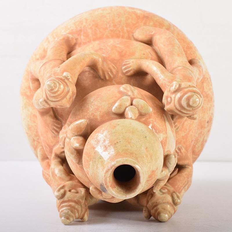 中国 自然釉 人物四耳壷 V R7644 - winetouritalia.com