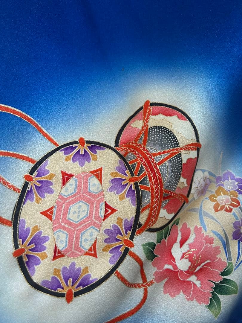 7歳　七五三　正絹着物　古典柄　帯　帯揚げ　帯締め　しごき　バッグ