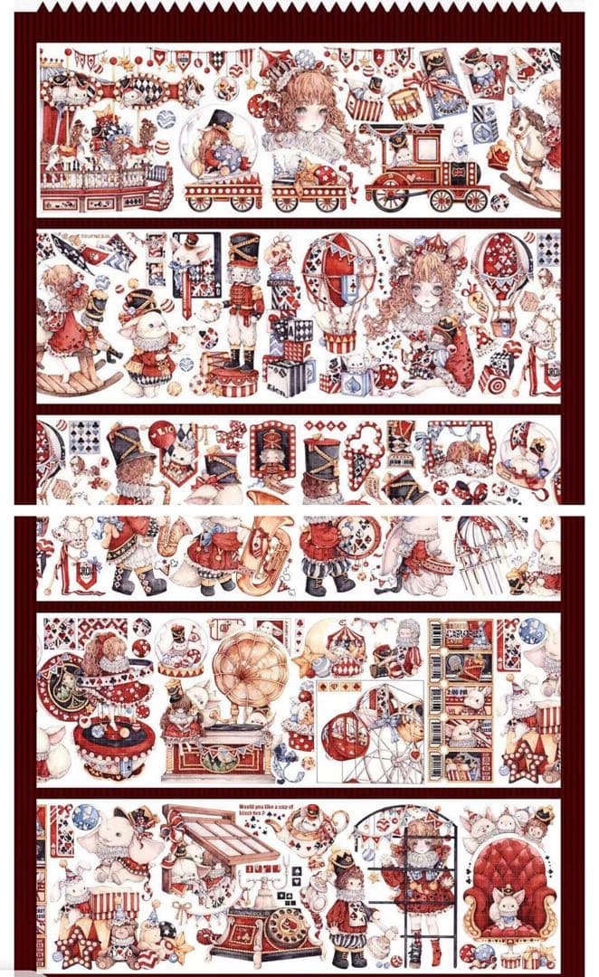 海外マステ マスキングテープ 獅子 シール 人物 装飾 - メルカリ