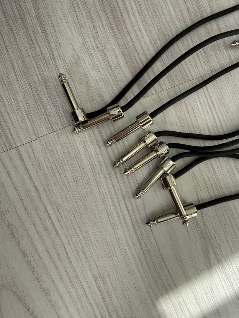 free the tone ソルダーレスケーブル　９本セット+L字プラグ×2