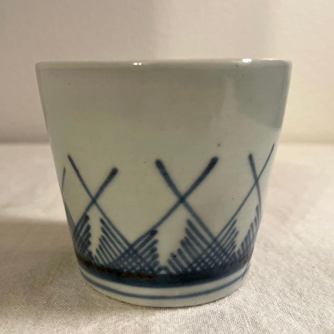 伊万里 草文　蕎麦猪口　江戸中から後期