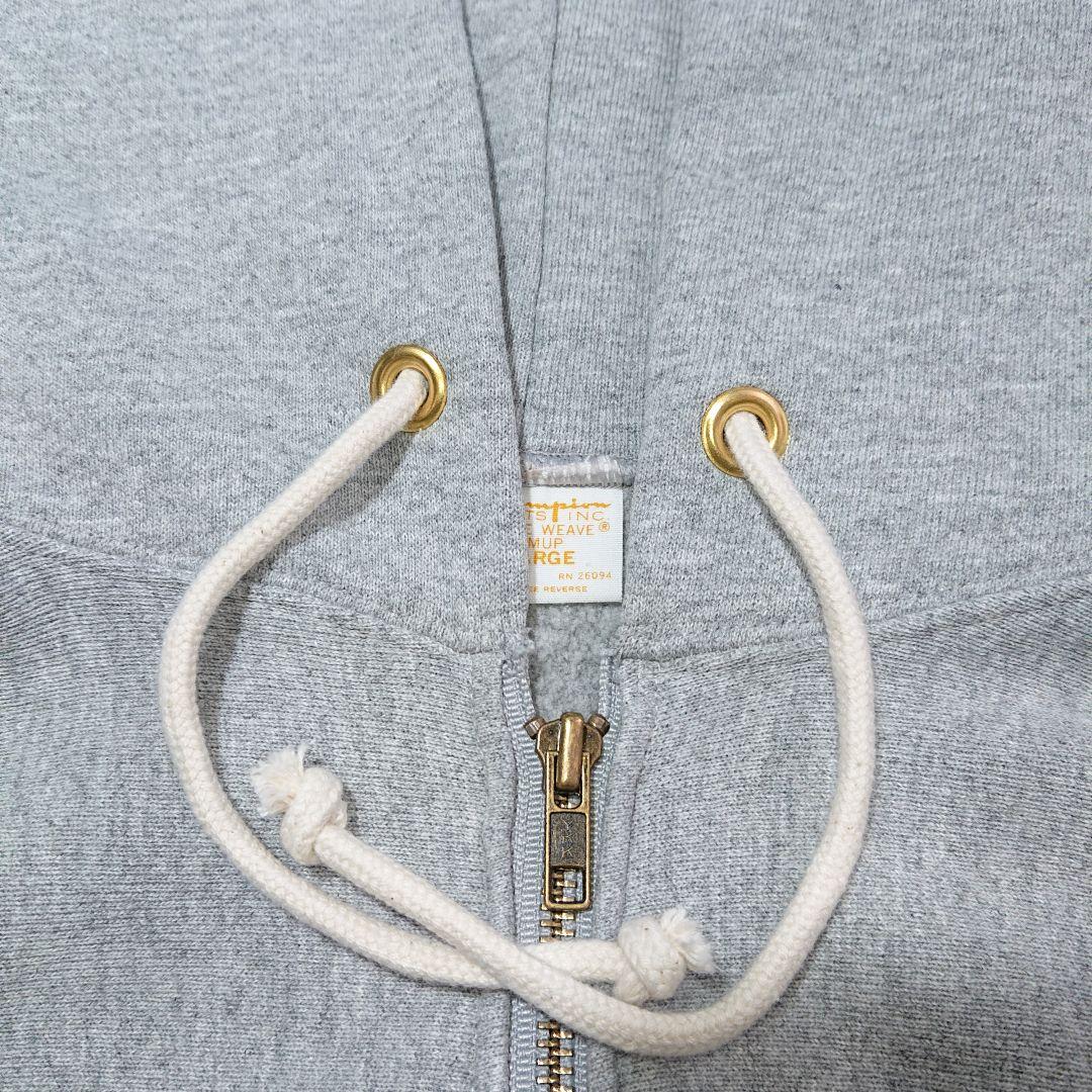 【米国製】チャンピオンリバースウィーブジップパーカー/黄金タグ/XL/裏起毛