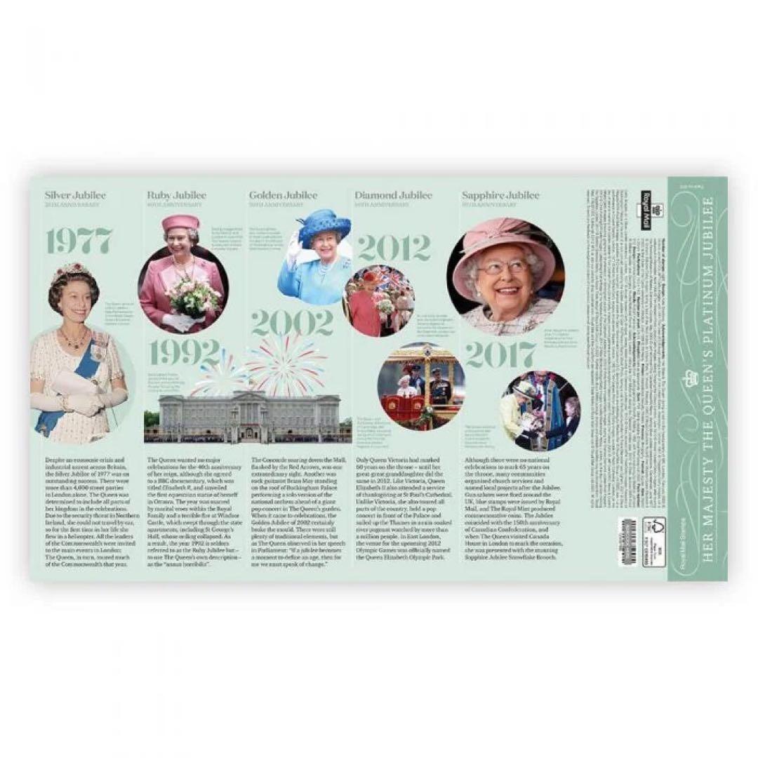 【超希少】英国 エリザベス女王 切手セット プラチナムジュビリー