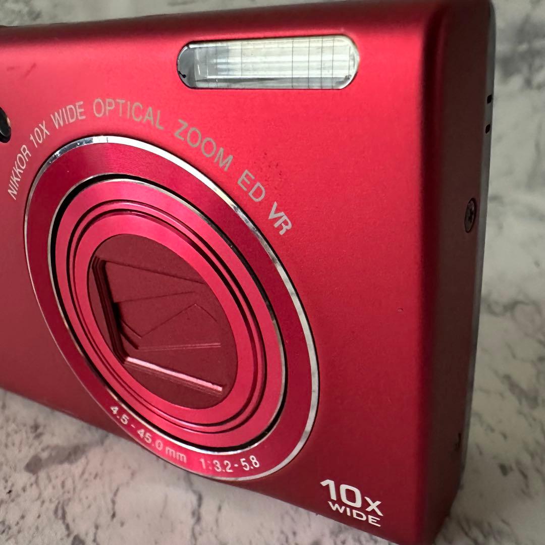 美品 Nikon COOLPIX S6200 レッド コンパクトデジタルカメラ - メルカリ